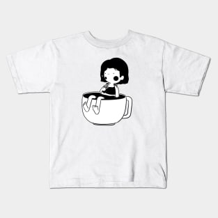 GIRL COFFEE MUG Kids T-Shirt